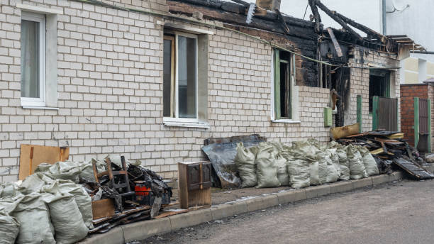 Professional Smoke Damage Removal technician working in Lehigh Acres, FL